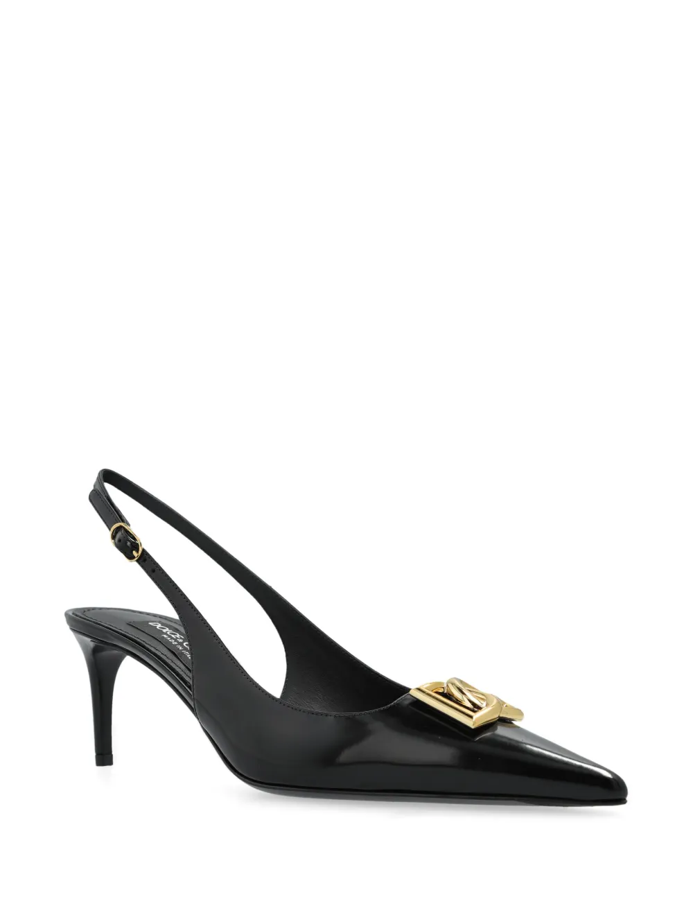 Dolce & Gabbana Pumps met logoplakkaat - Zwart