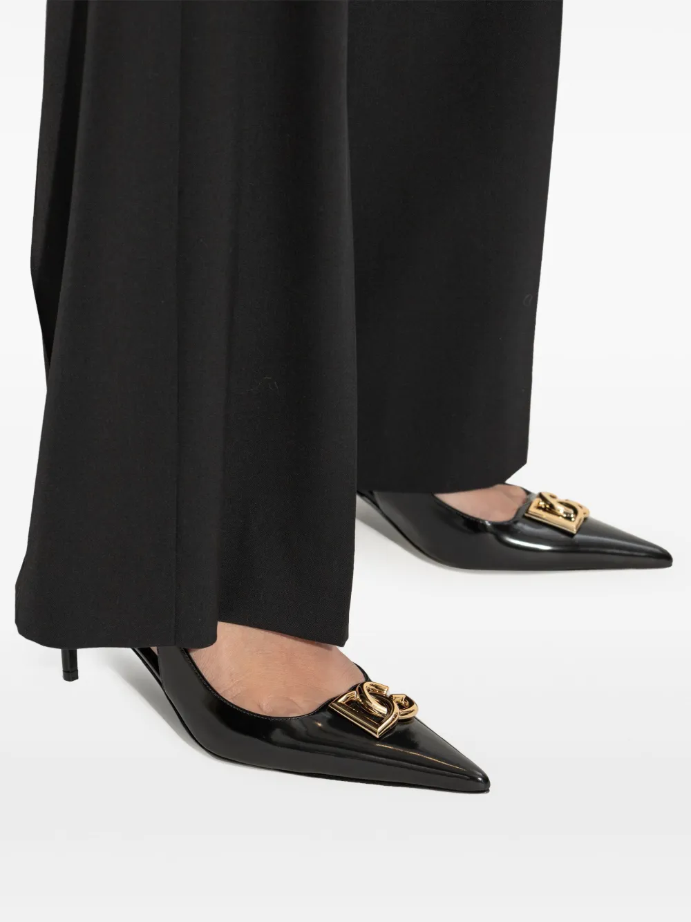 Dolce & Gabbana 60mm DG-logo slingback pumps Black