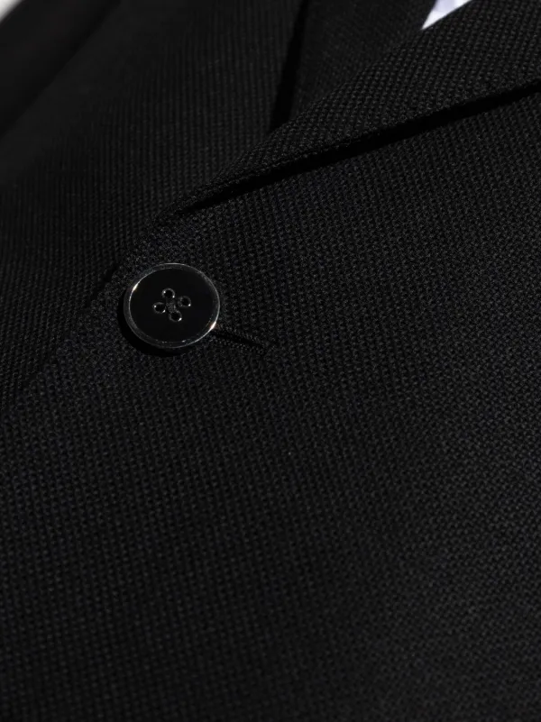 DOLCE&GABBANA ロゴライン ヴァージンウールジャケット Dolce & Gabbana シングルジャケット | ブラック | FARFETCH JP