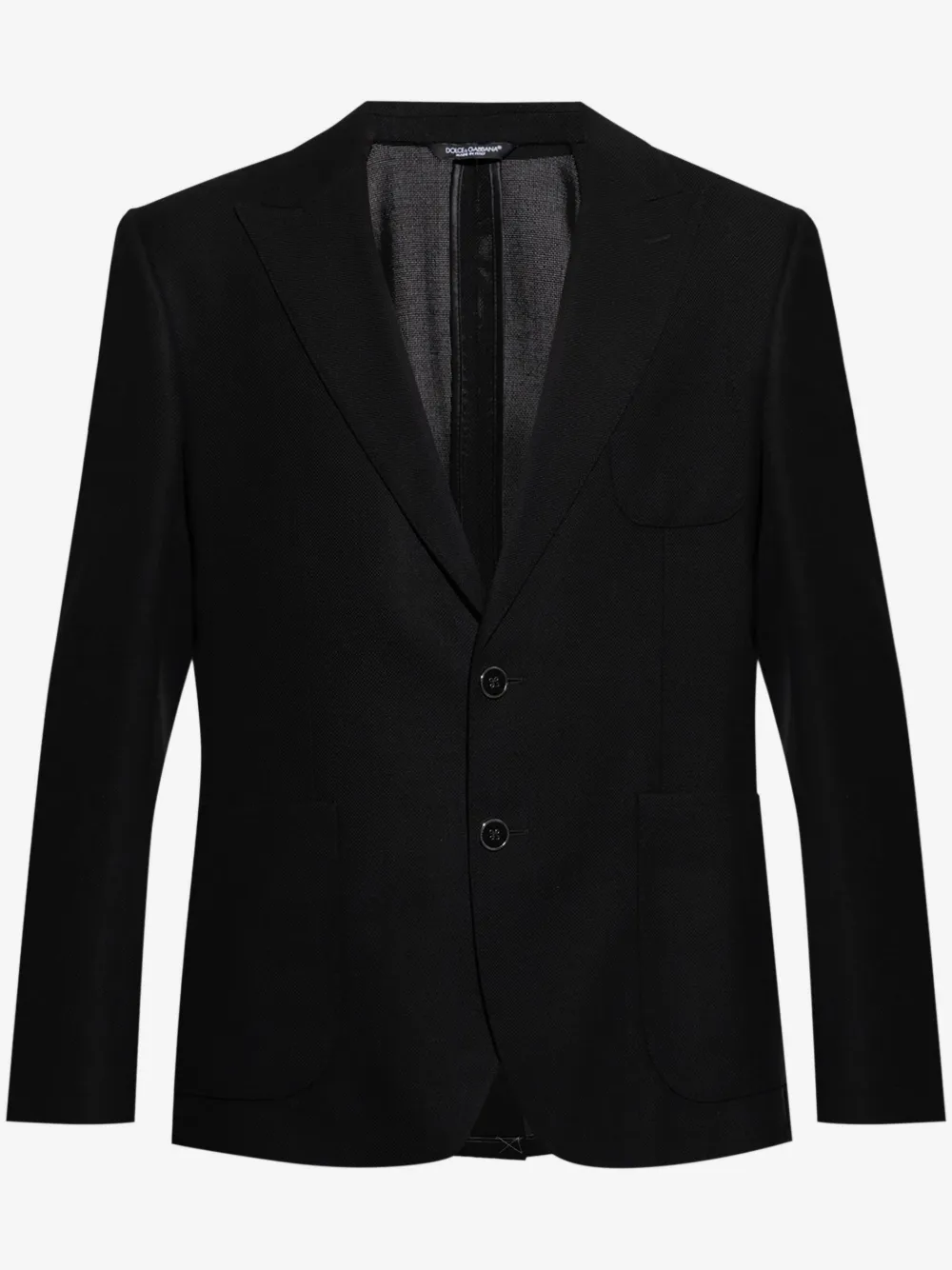 Dolce & Gabbana 울 싱글 브레스티드 블레이저 | 블랙 | Image 1