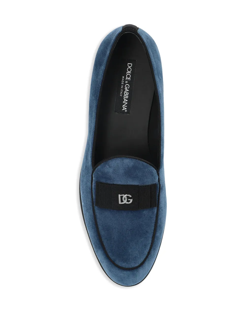 Dolce & Gabbana velvet loafers Blue