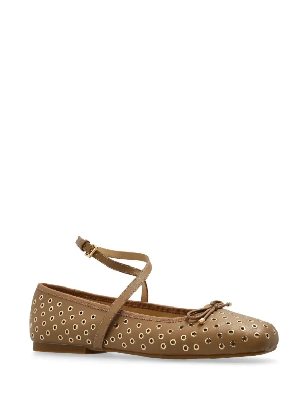 Michael Michael Kors Collette Ballet Flats Brown FARFETCH UK