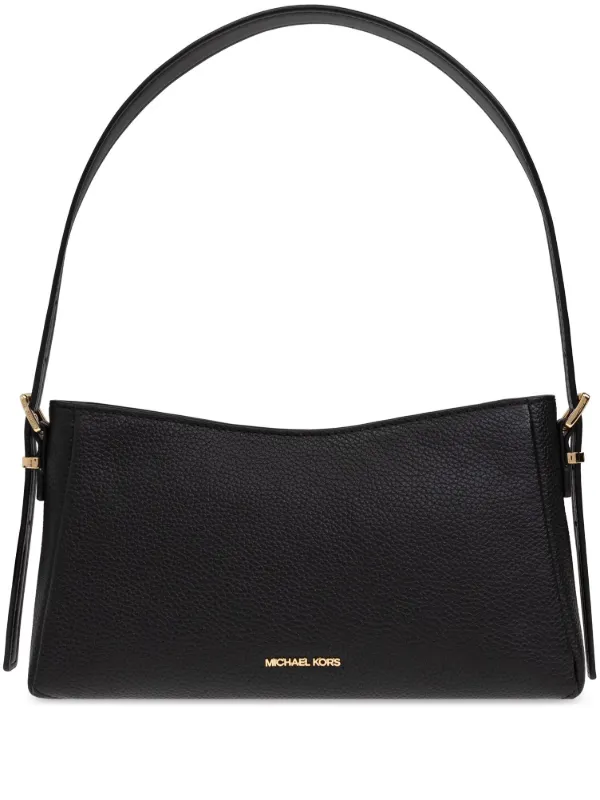Michael Michael Kors Leather Shoulder Bag Black FARFETCH PH