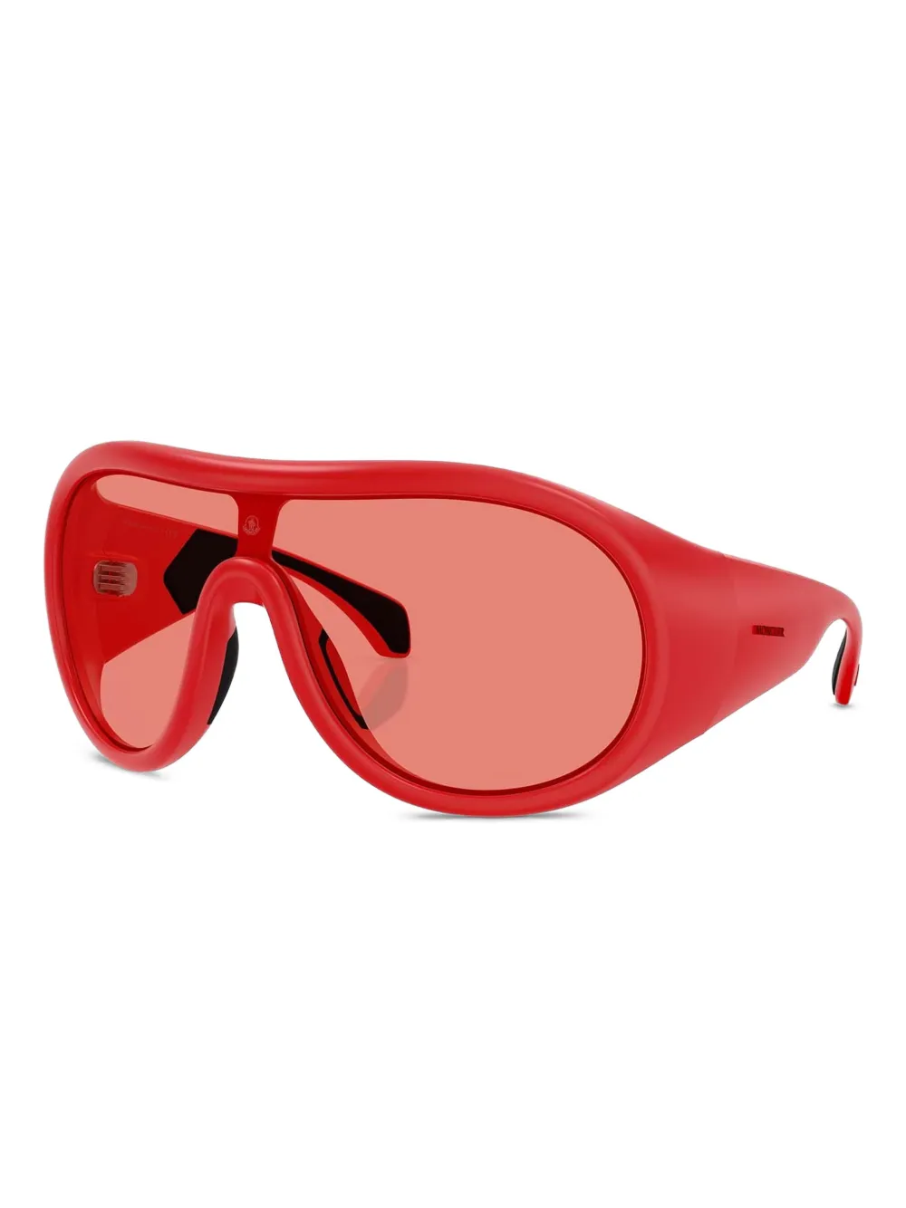 Moncler Eyewear Cloche zonnebril met shield montuur - Rood