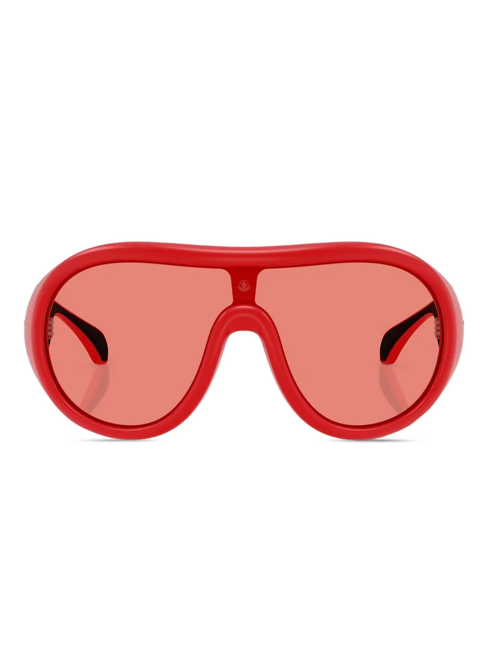 Moncler Eyewear Cloche shield-frame sunglasses | Red | Image 1