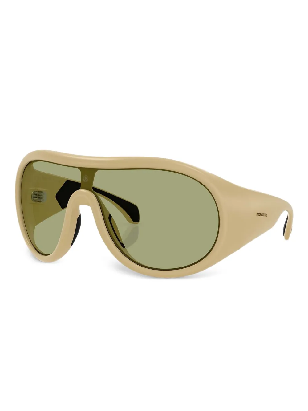 Moncler Eyewear Cloche zonnebril met gewelfd montuur - Bruin