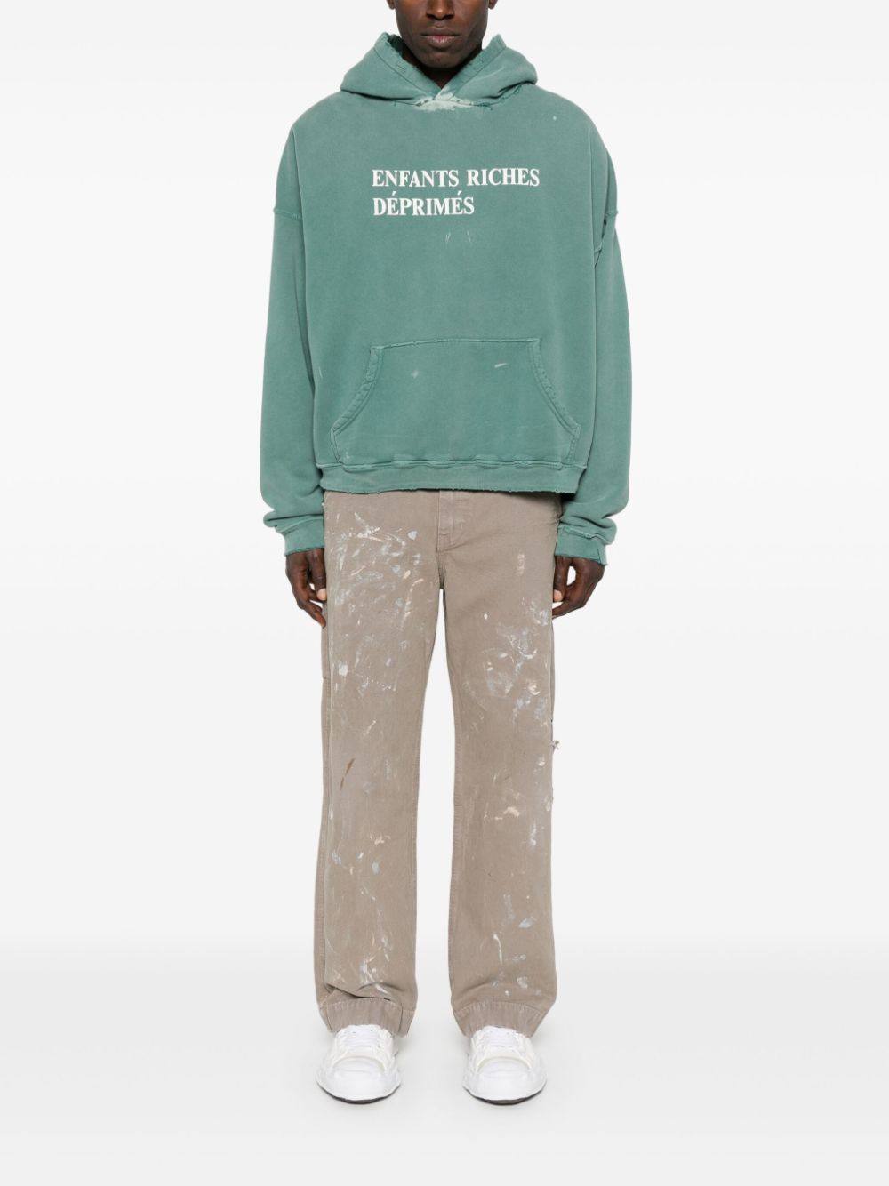 Enfants Riches Déprimés Hoodie met logo - Groen