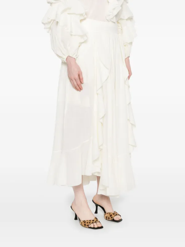 送料込/関税込■ZIMMERMANN■コットン＆シルクマキシスカート 送料込/関税込□ZIMMERMANN□コットン＆シルクマキシスカート