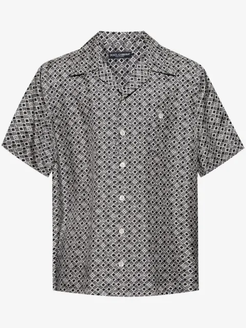 Dolce & Gabbana camisa con motivo geométrico