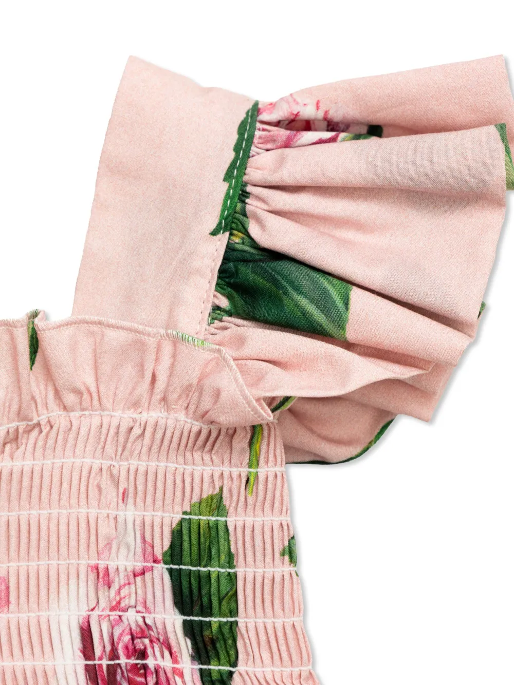 Dolce & Gabbana Kids Romper met roosprint Roze