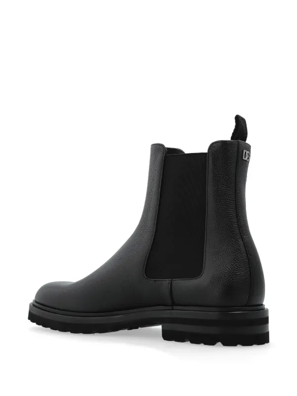 Dolce & Gabbana レザー ブーツ | ブラック | FARFETCH JP