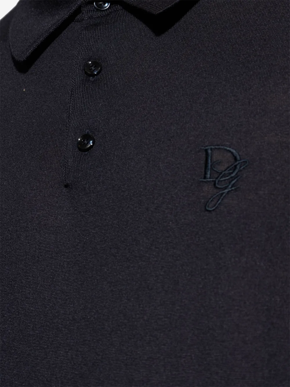 Dolce & Gabbana Zijden poloshirt Blauw