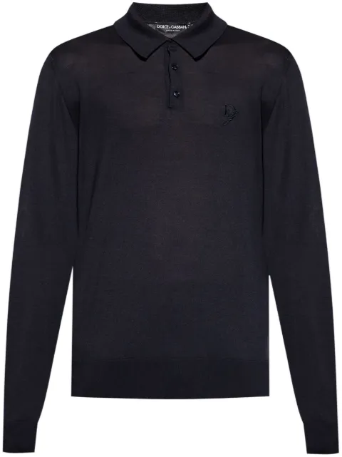 Dolce & Gabbana silk polo shirt