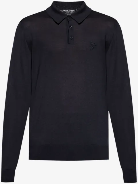 Dolce & Gabbana silk polo shirt