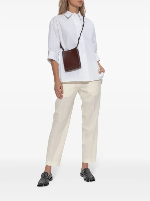 Jil Sander Wool Tailored Trousers | Neutrals | FARFETCH RO