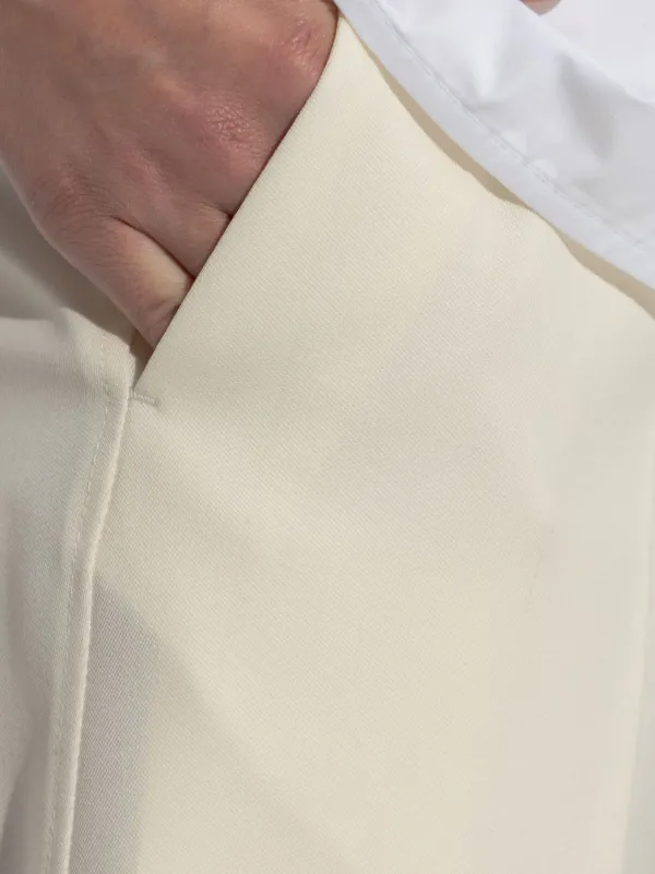 Jil Sander Wool Tailored Trousers | Neutrals | FARFETCH RO