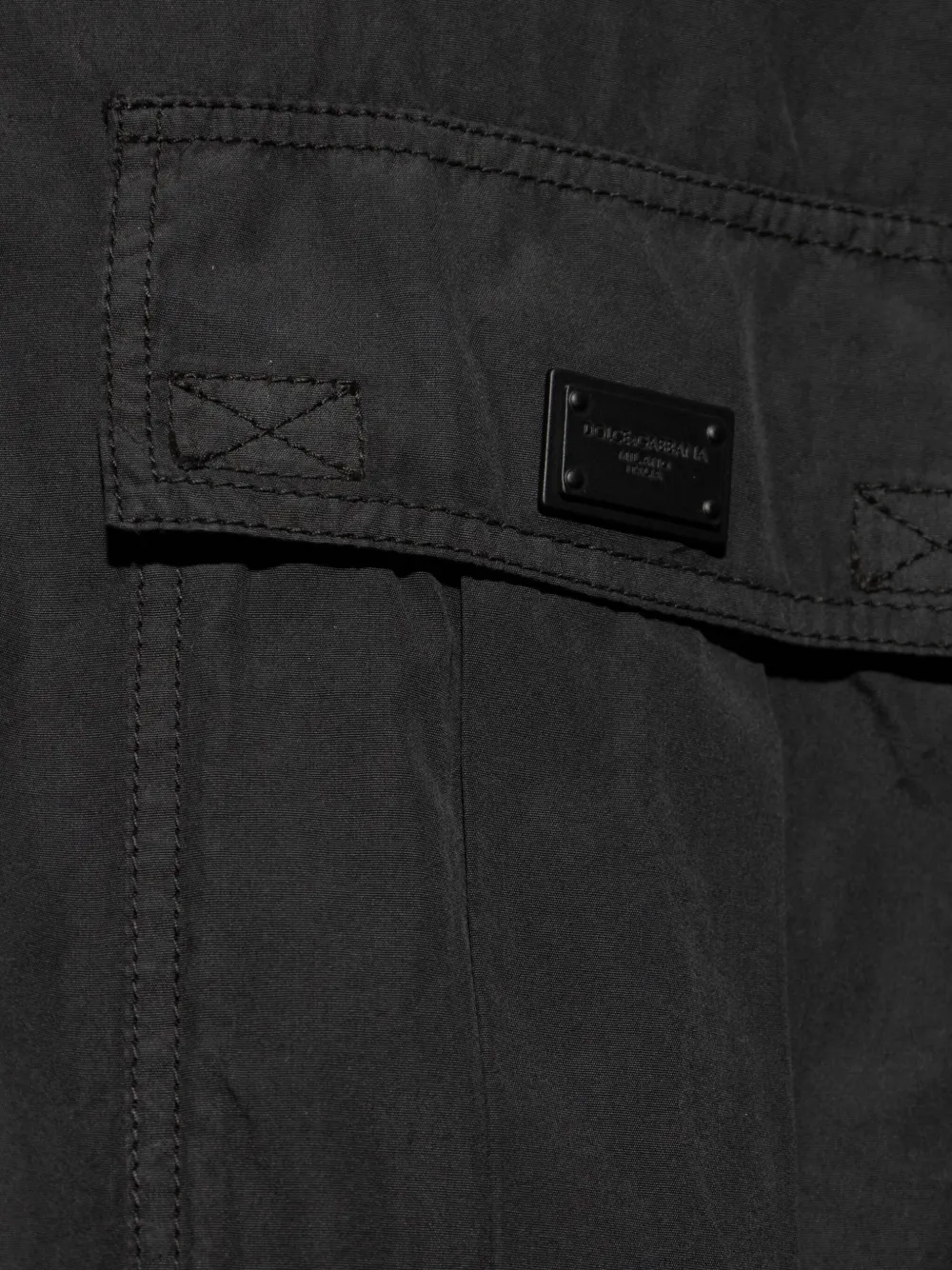 Dolce & Gabbana Overhemd met cargo zak Zwart