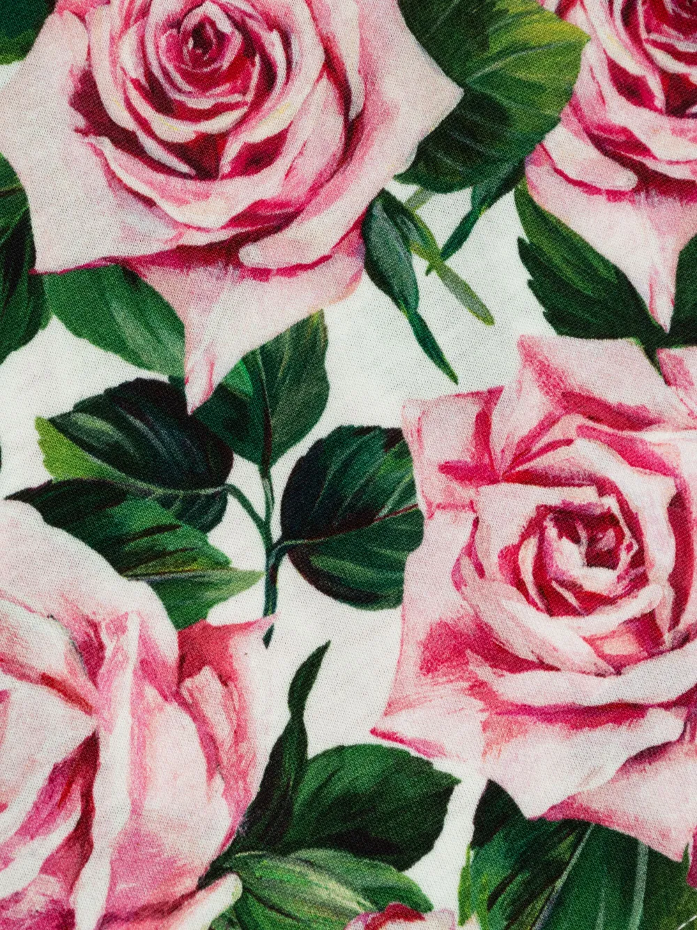 DOLCE & GABBANA ROSE-PRINT T-SHIRT