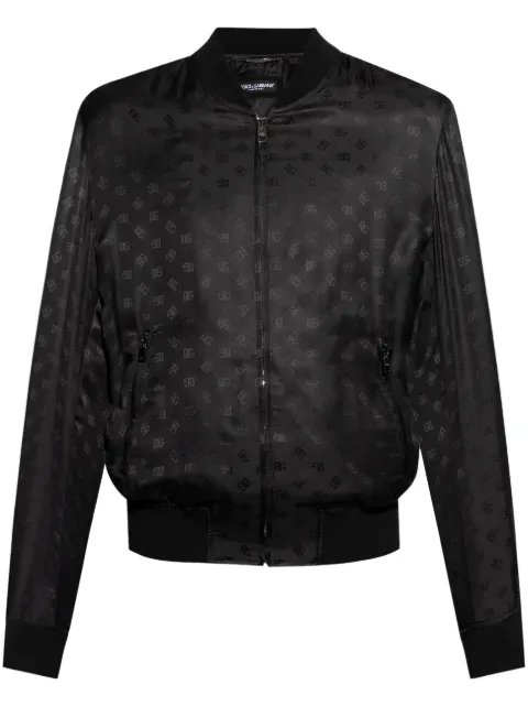 Dolce & Gabbana logo-print bomber jacket 