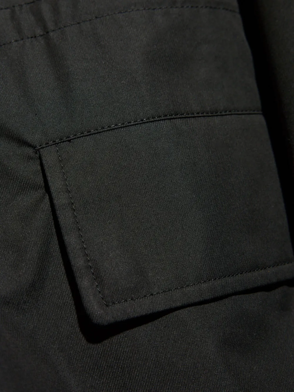 Jil Sander Jas met klepzak Zwart