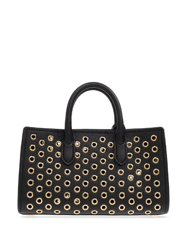 【関税&送料込】Michael By Michael Kors Black Triacetate Ble Michael Michael Kors Scarlett Tote Bag | Black | FARFETCH