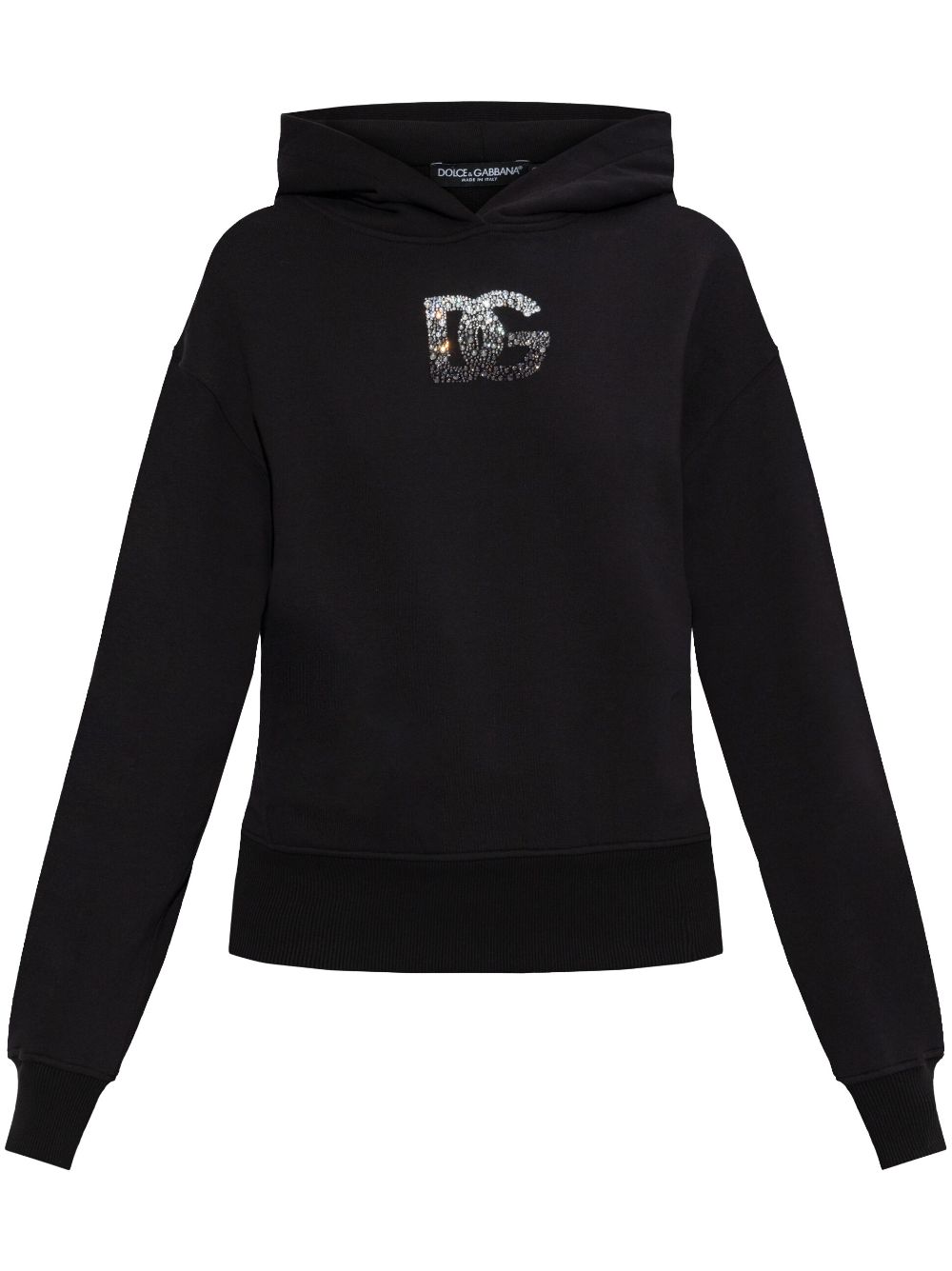 Dolce & Gabbana Hoodie met logo-applicatie Zwart