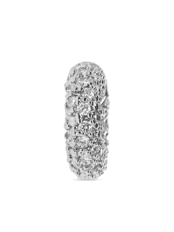Jil Sander Cubic Zirconia Ear Cuff | Silver | FARFETCH