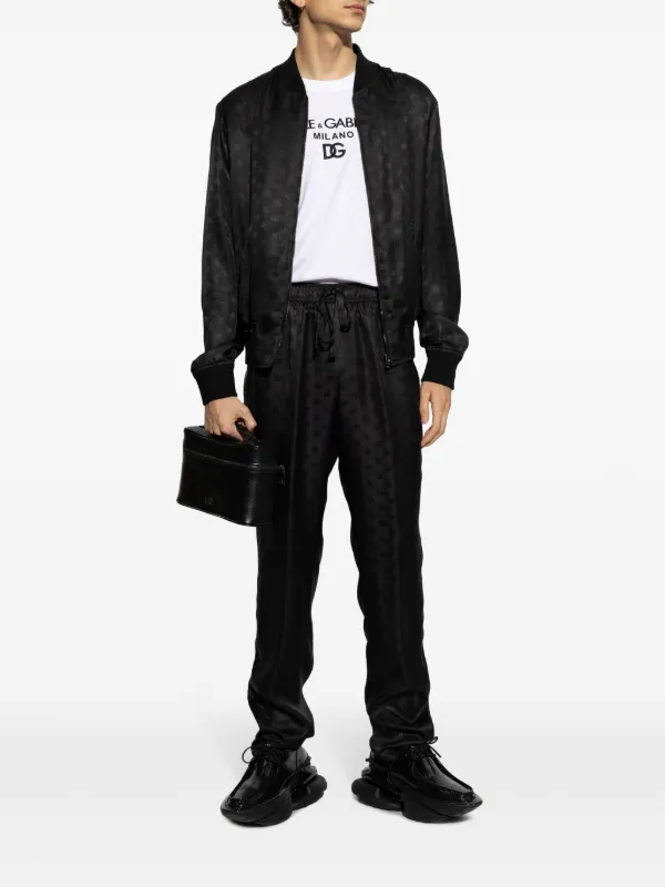 Dolce & Gabbana DGロゴ シルクパンツ | ブラック | FARFETCH JP