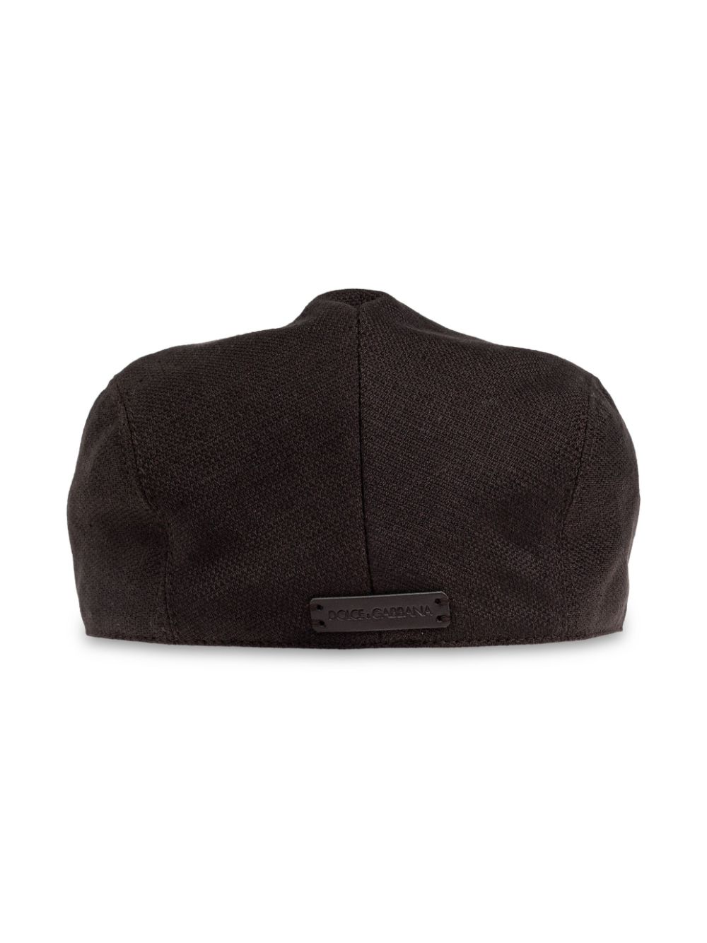 Dolce & Gabbana linen flat cap - Bruin