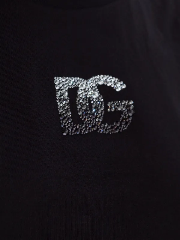 Dolce & Gabbana logo-appliqué T-shirt | Black | FARFETCH
