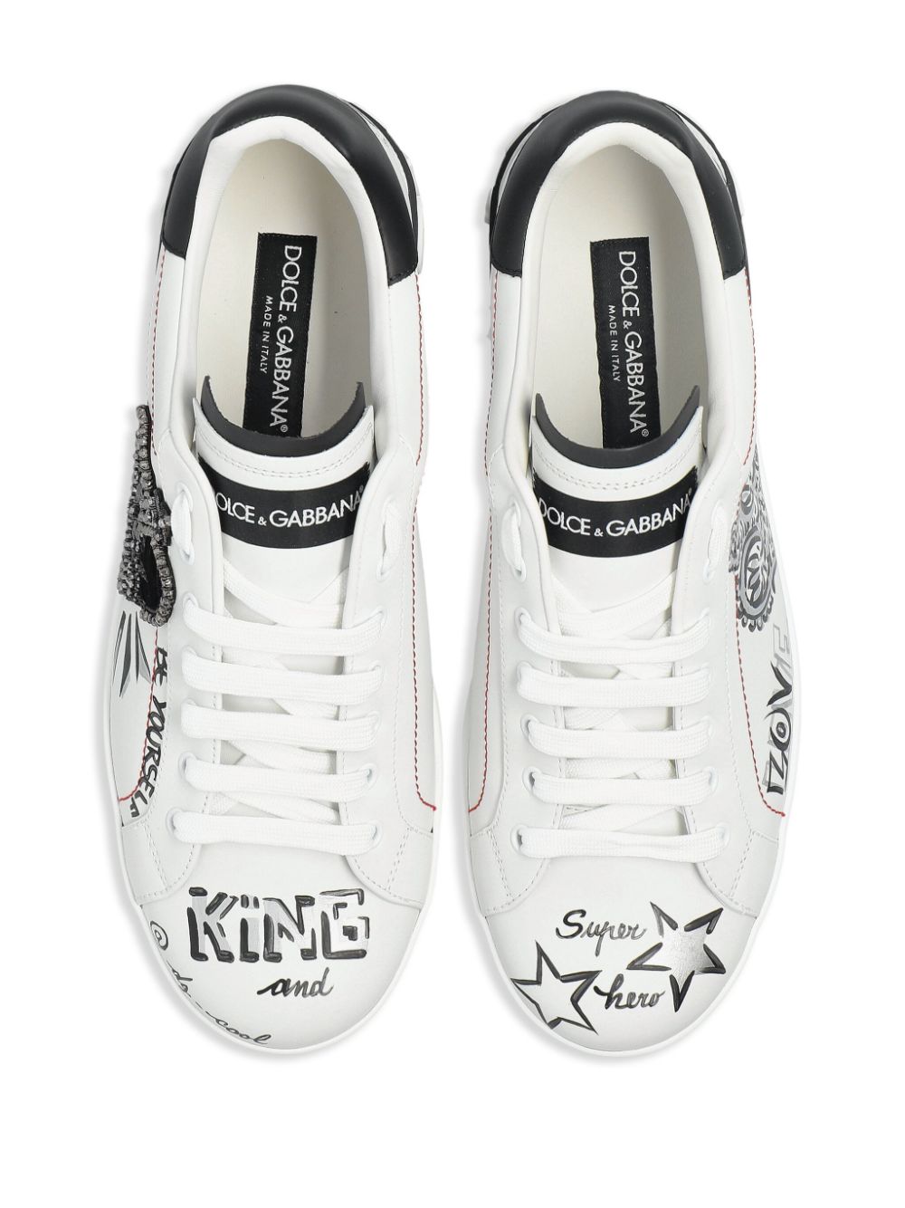 Dolce & Gabbana logo-patch sneakers White