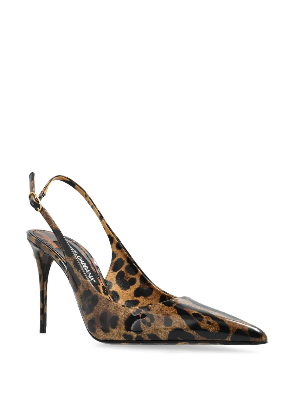 Dolce & Gabbana x Kim 90mm leopard-print pumps - Bruin