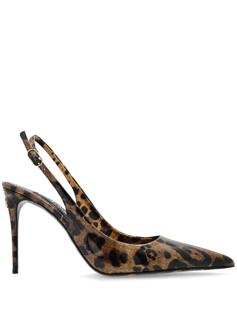 Dolce & Gabbana x Kim 90mm leopard-print pumps Brown