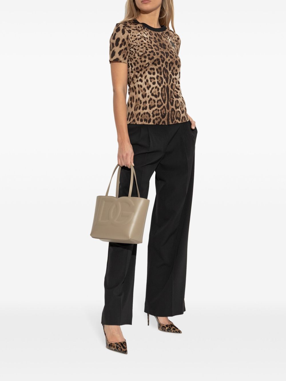 Dolce & Gabbana x Kim 90mm leopard-print pumps Brown