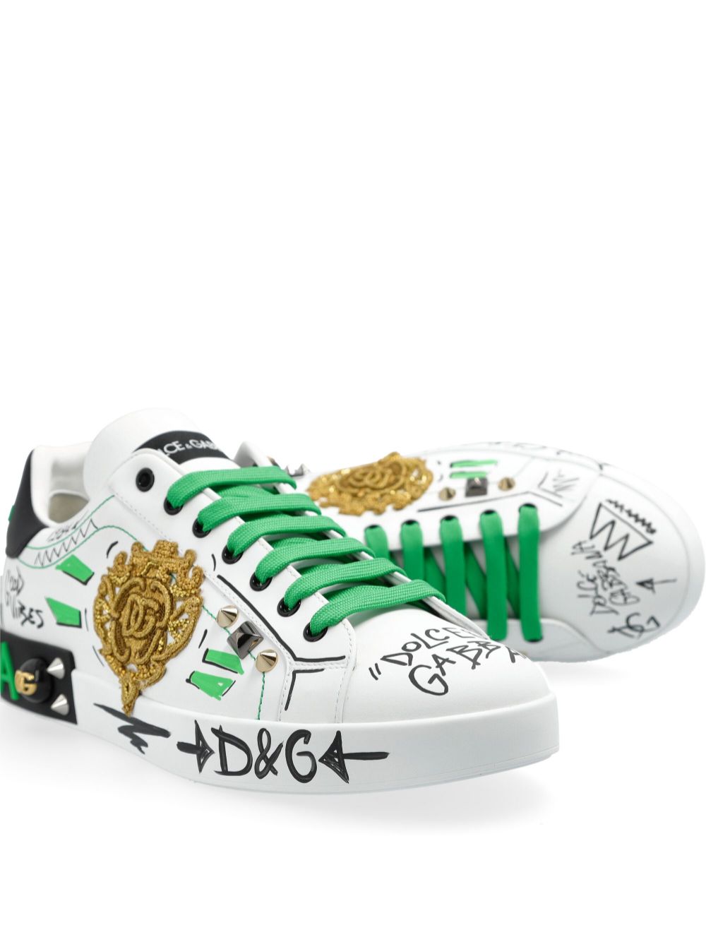 Dolce & Gabbana Sneakers met logopatch Wit