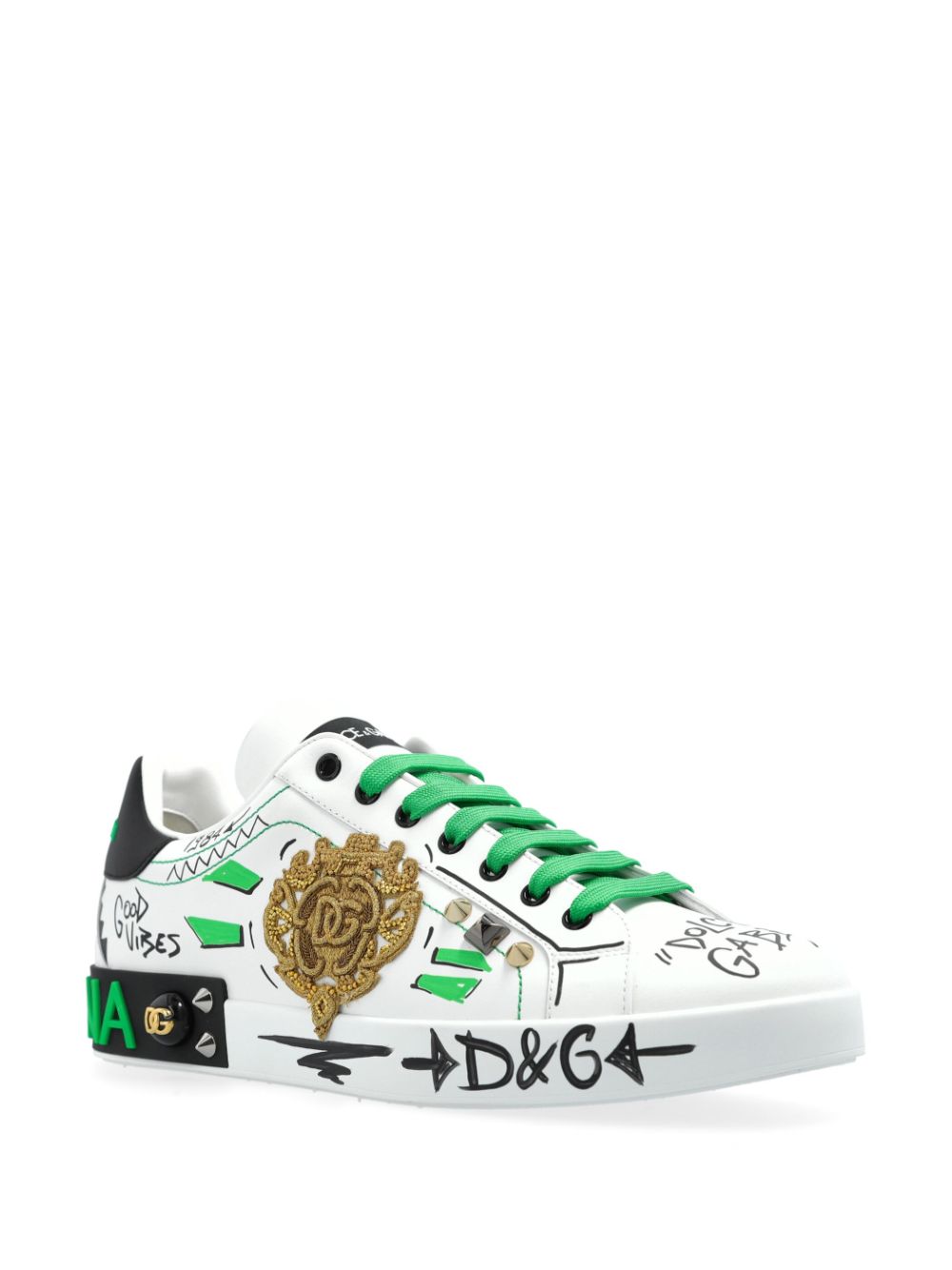 Dolce & Gabbana Sneakers met logopatch Wit