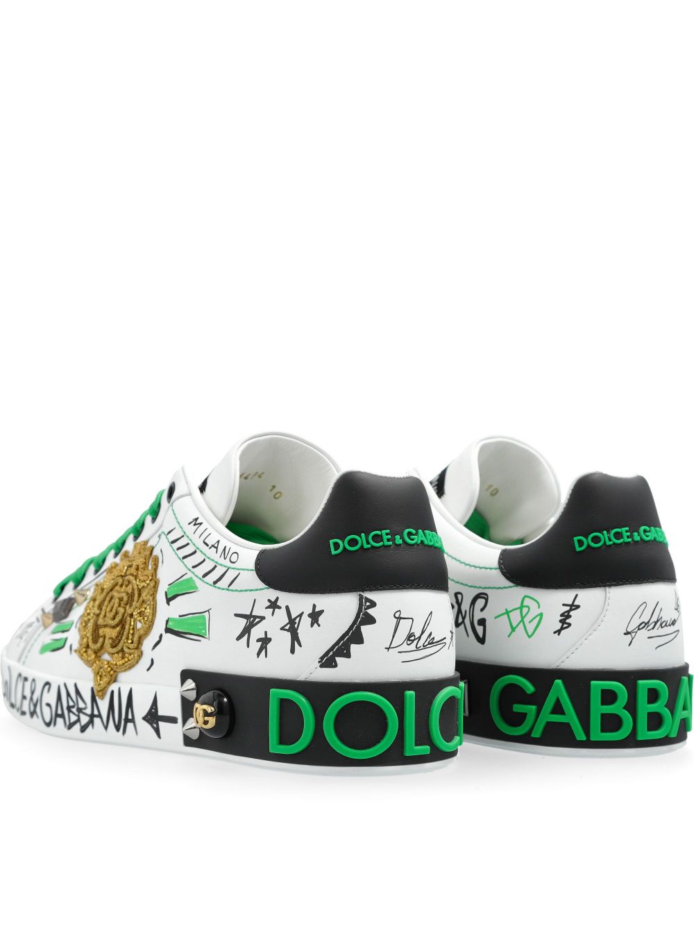 Dolce & Gabbana Sneakers met logopatch Wit