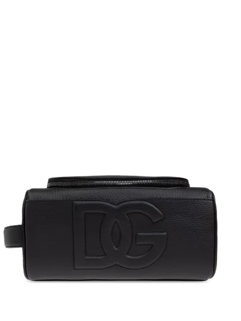 Dolce & Gabbana logo-patch wash bag