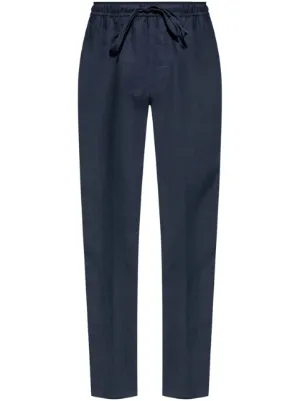 Brunello Cucinelli ドローストリング テーパードパンツ | ブルー
