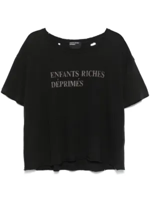ENFANTS RICHES DEPRIMÉS CLASSICLOGO Enfants Riches Déprimés Classic Logo T-shirt | Black | FARFETCH PT