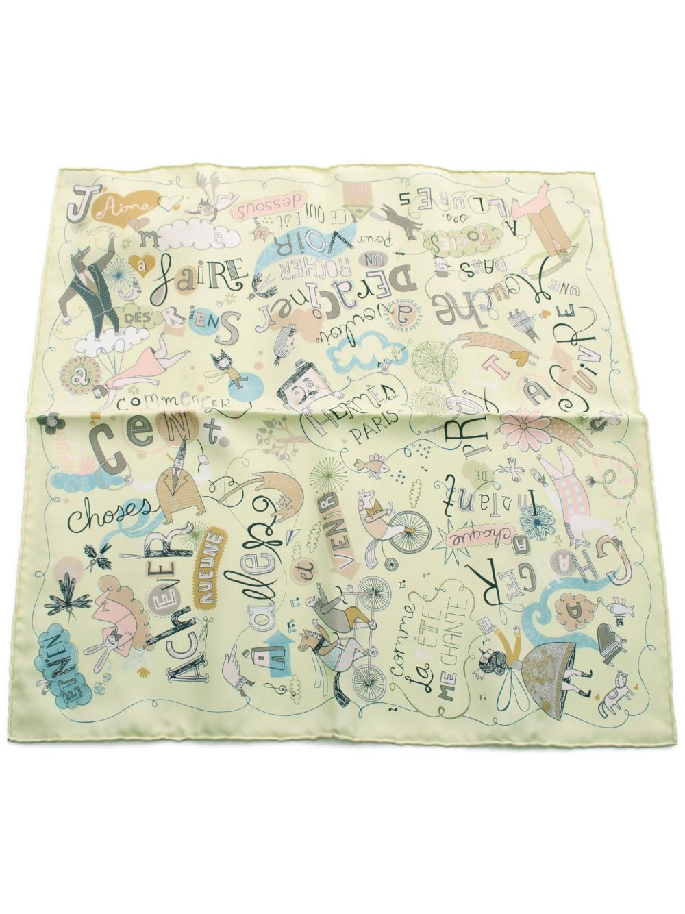 Hermès Pre-Owned 2010 Les Confessions scarf - Green