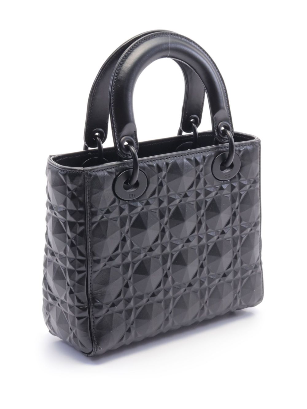 Christian Dior Pre-Owned 2010 Cannage Lady Dior handtas - Zwart