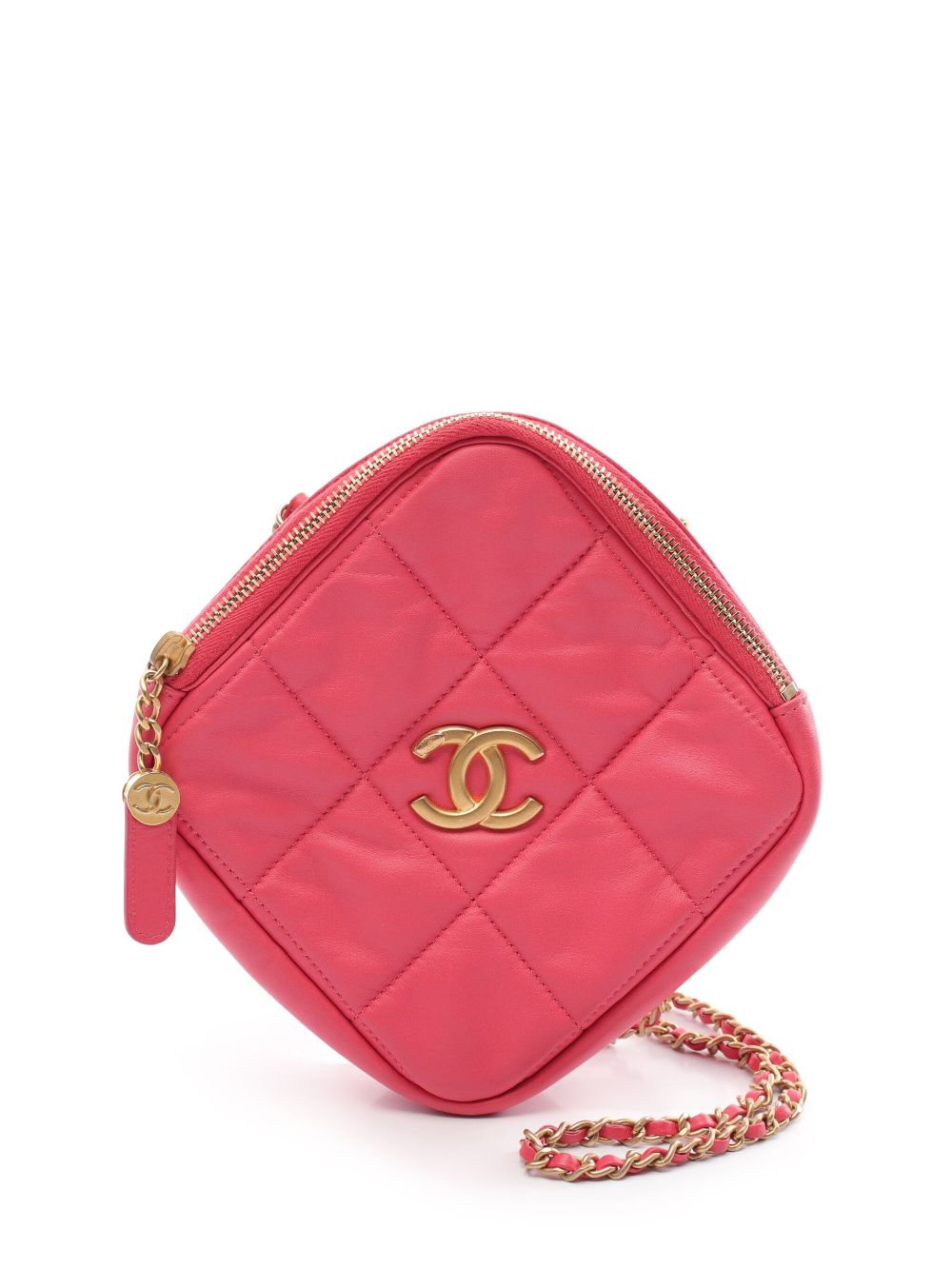 CHANEL 2020-2021 CC diamond-quilted shoulder bag Women