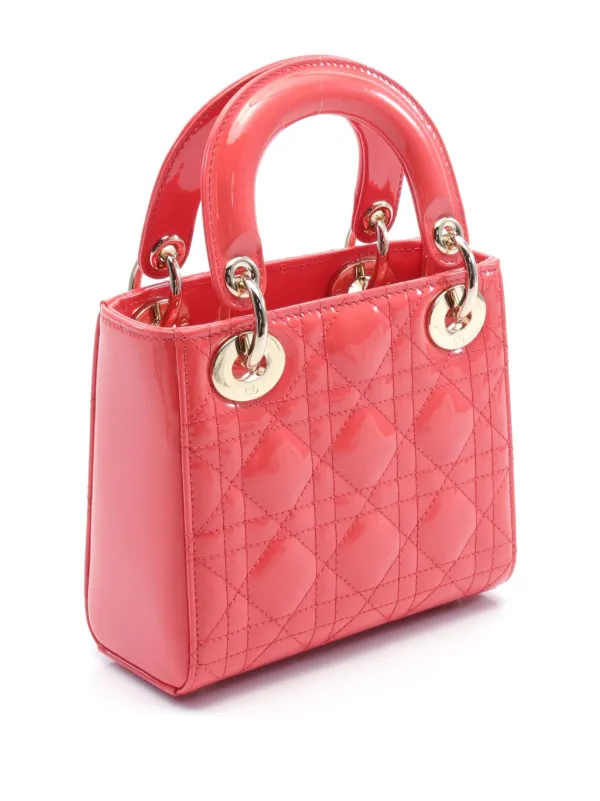定番人気♪【Dior】カナージュミニ ボストンバッグ２Way カナージュライン ディオール Dior スモール ボウリングバッグ