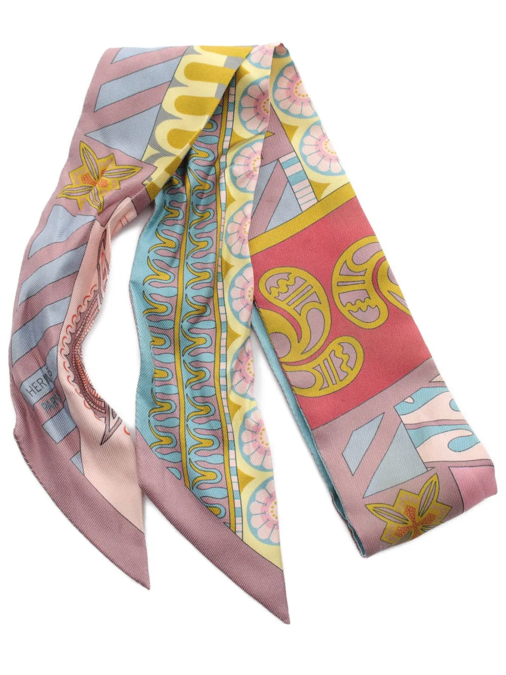 Hermes 2000s Twilly Geometrie Cretoise scarf Women