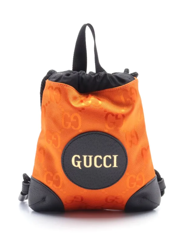 Orange gucci backpack sale