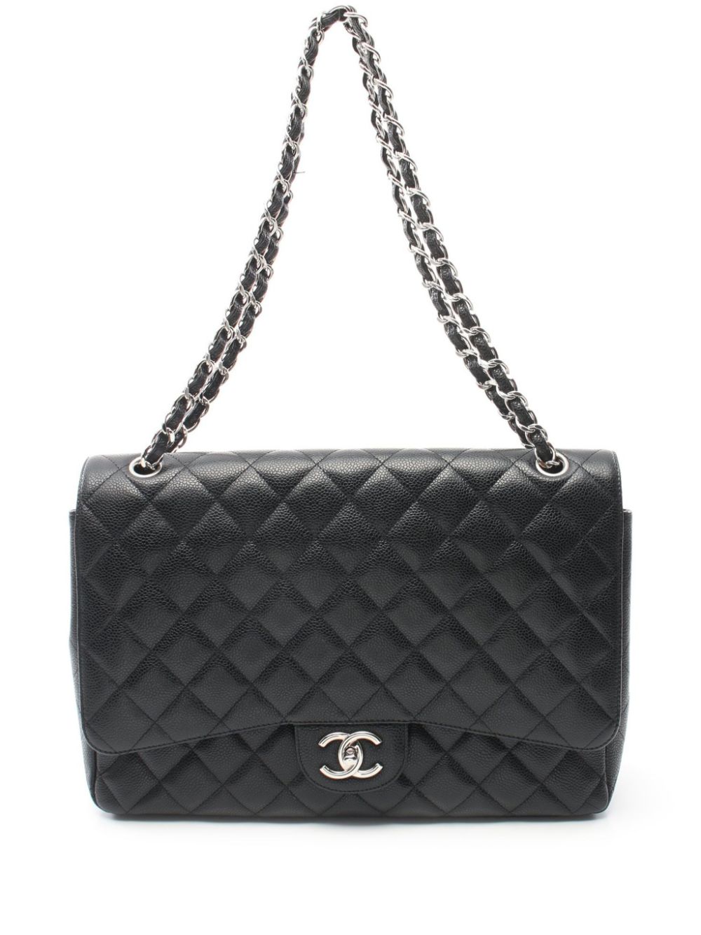 Cheap HOT SALE CHANEL 2011 34 Double Flap Maxi shoulder bag Women