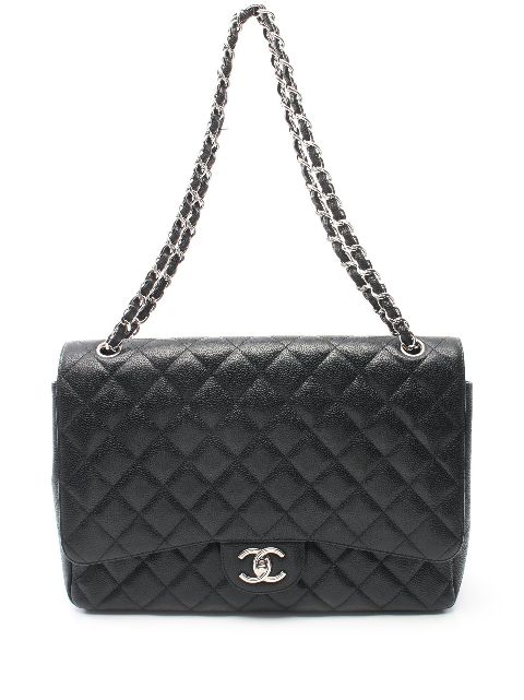 HOT SALE CHANEL 2011 34 Double Flap Maxi shoulder bag Women