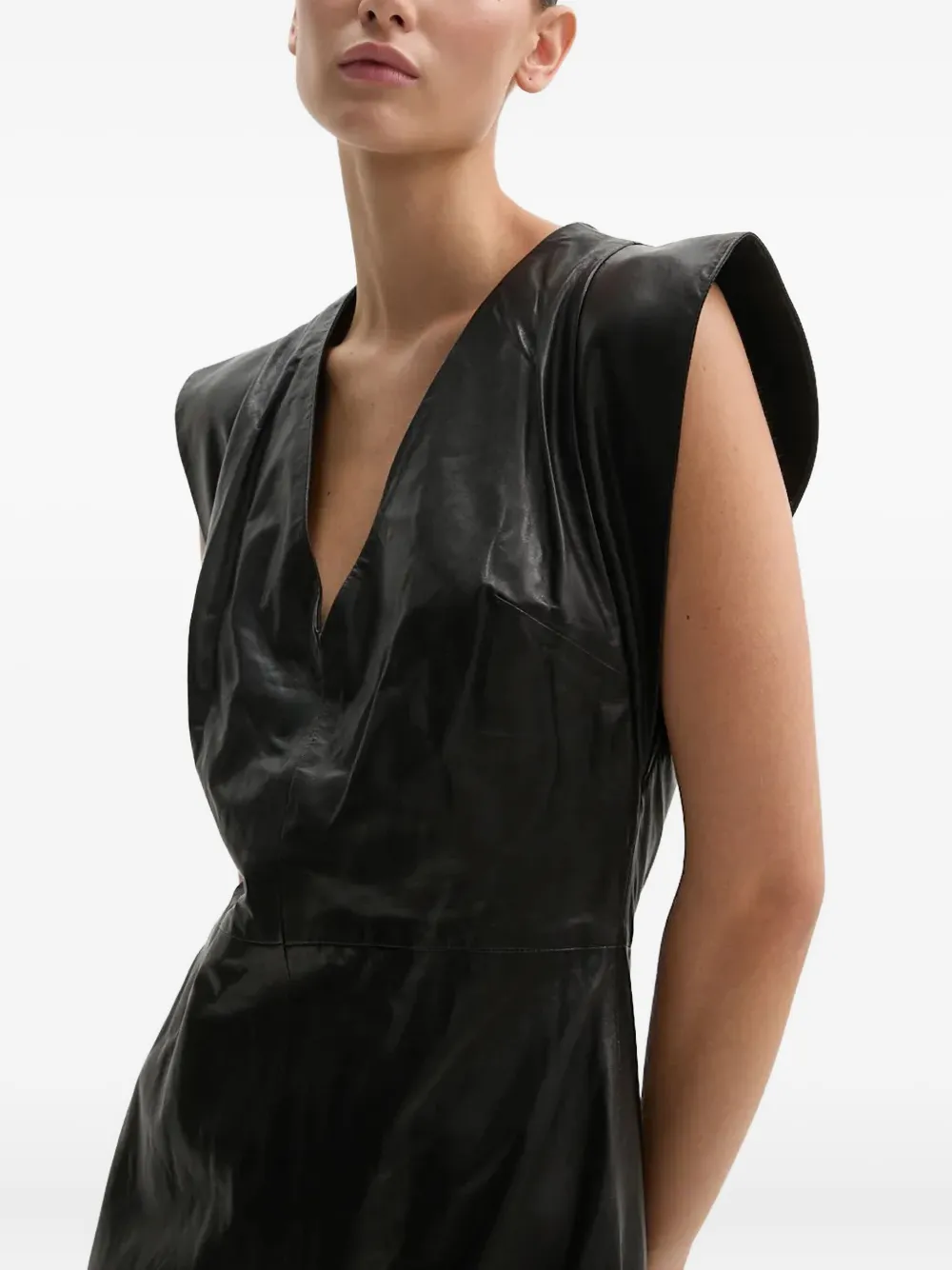 IRO Penelope midi-jurk met split Zwart