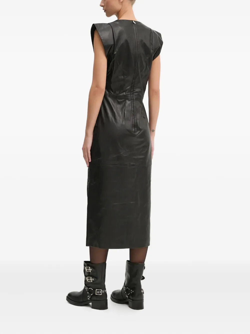 IRO Penelope midi-jurk met split Zwart